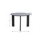 Homeroots 42" Black Solid Wood Mirrored Double Pedestal Base Round Top Dining Table 712151 - alternate 5