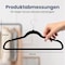 Serenelife Premium Non-Slip Velvet Hangers, Heavy Duty, Slim, 360 Deg Swivel Metal Hook, Black, 50PK SLHVEL50 - alternate 5