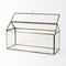 Homeroots 6" Clear And Gold Glass And Metal Box 392579 - alternate 10