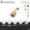 Kingston Brass 3" Round Raindrop Brass Shower Head with 5-3/8" Shower Arm, Polished Chrome K238A1CK - alternate 2