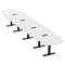 Skutchi Designs Arc Boat Conference Table With Power, 48 in W, 216 in L HAR-ABOT-48X216-T.BK-WA7976-EBLK - alternate 1