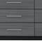 Homeroots 63" Black And Gray Wood Six Drawer Double Dresser 643688 - alternate 14