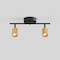 Vidalite Shura Black & Brass 2-Light Track Light with Rotatable Heads, Integrated LED, 3000k, 1120 Lmn CE1008570 - alternate 1