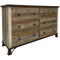 Homeroots 61" Brown Solid Wood Six Drawer Double Dresser 524540 - alternate 1