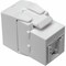 Eaton Tripp Lite Series Keystone Jack Cat6/Cat5e, RJ45, Shuttered, Dust Cap - Toolless, PoE/PoE+ N238-001-GY-TF - alternate 1