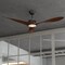 Vaxcel Long Grove, 56 in, Black Ceiling Fan, Walnut Blades, LED, Remote, DC Motor F0143 - alternate 8