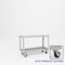 Pucel Heavy Duty Shop Truck, 48 in W x 18 in D x 33.5 in H, Two Shelves, Push Handle, Gray 1848-DT-2P - alternate 1
