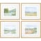 Homeroots Set Of Four Watercolour Framed Art Gold Picture Frame Print Wall Art, 4PK 416344 - alternate 1
