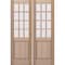 Doornmore G5012, 66.5" x 98" ( 2x32" Door) Left Hand, Mahogany SDL 12 Lite, 1/2 Lite Exterior Door G5012-SW-3296_2_LI - alternate 1