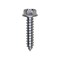Auveco 12 x 1in Indented Hex Washer Head Tapping Screw Zinc, 100PK 2969 - alternate 1