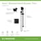 Symmons Duro HydroMersion Single Handle Shower Faucet Trim Kit  with Hand Spray (Valve not Included) S3698MB15TRM - alternate 3
