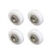 Prime-Line Prime-Line 3/4 in. D White Plastic/Steel Tub Enclosure Roller 4 pk M 6152 - alternate 1