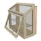 Factory 2U Windows Garden Window with Shelf, 36in x 48in, Tan, Insulated Laminate Seatboard, Low-E Glass 803044 - alternate 1