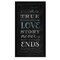 Homeroots A TRUE Love Story Never Ends Black Framed Print Wall Art 405463 - alternate 1