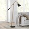 Homeroots 52" Black Swing Arm Floor Lamp With Black Cone Shade 523465 - alternate 8