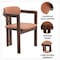 Leisuremod Velo Series Modern Dining Chair in Black Walnut Wood with Dark Brown Seat, 2PK VCBW-51DBR-2 - alternate 10