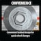 Makita Hubbed INOX Grinding Wheel, 36 Grit, Type 27, 6inDia x 1/4inT x 5/8-11in Ctr HoleDia-25/Pk A-96001-25 - alternate 6