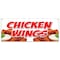 Signmission Chicken Wings, 18 Inch x 48 Inch, Banner B-Chicken Wings - alternate 1