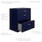 Space Solutions 30 in.W 3 Drawer Lateral File Cabinet for Home/Office, Fits Letter/Legal Sizes, Navy 25073 - alternate 13