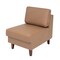 Flash Furniture HERCULES Artemis Cognac LeatherSoft Middle Reception Chair w/Wooden Walnut Legs ZB-8921M-COGNAC-GG - alternate 1