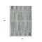 Homeroots 10' X 14' Teal Blue And Brown Striped Washable Indoor Outdoor Area Rug 631568 - alternate 9