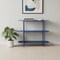 Homeroots 36" Blue Steel Oval Console Table With Two Shelves 668873 - alternate 8