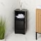 Happimess Serene 27.5"H Handcrafted Acacia Wood Bathroom Freestanding Floor Bathroom Storage Cabinet w/Louver SHF2001C - alternate 10