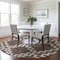 Homeroots 8' Brown And Ivory Round Geometric Washable Indoor Outdoor Area Rug 593758 - alternate 7