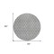 Homeroots 8' Gray And Ivory Round Geometric Washable Indoor Outdoor Area Rug 596107 - alternate 8