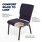 Flash Furniture Purple Fabric Church Chair, PK4 4-FD-CH02185-GV-ROY-BAS-GG - alternate 9