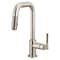 Brizo Litze Pull-Down Prep Faucet with Square Spout, Knurled Handle Stainless 63953LF-SS - alternate 2