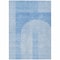 Homeroots 5' X 8' Sky Blue And Denim Blue Geometric Washable Indoor Outdoor Area Rug 582699 - alternate 9