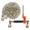 Mytee Products 5/16in-3/8in Ratchet Folding Load Binder w/ Grab Hooks & 5/16in x 12ft Tow Chain CBRSFH56x1-CH12-KIT - alternate 1