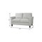 Homeroots 54" Sofa With Black Legs 601957 - alternate 10