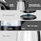 Willz 1.7 Liter 1500 Watt Electric Glass Tea Kettle in Black with Auto Shut Off WLKE17G1M15 - alternate 7