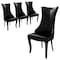 Leisuremod Novara Collection Modern Wooden Dining Chair in Black, 4PK NC20BL4 - alternate 1