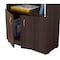 Homeroots 63" Espresso Solid Wood Three Tier Bookcase 249820 - alternate 9