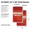 Signmission Entrance, Vinyl Decals Only 24 Inch x 36 Inch, Vinyl Decal, 2PK DSB-2436-2PACK-30372 - alternate 2