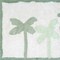 Homeroots 32" Green And White Cotton Palm Trees Bath Rug 635400 - alternate 4