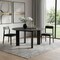 Homeroots 58" Black Solid Wood Round Top Dining Table 712183 - alternate 6