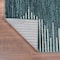 World Rug Gallery Bohemian Stripe Stain Resistant Runner Rug 2 ft x 7 ft Teal 385TEAL2X7 - alternate 6