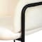 Leisuremod Axis Ergonomic Velvet/Polyester/Leather Bar Stool with Powder-Coated Steel, 2PK AC29BG2 - alternate 8