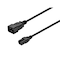 Monoprice Power Cord - IEC 60320 C20 to IEC 60320 C15_ 14AWG_ 15A_ 3-Prong_ Blac 40065 - alternate 1