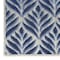 Homeroots 6' Blue And Gray Botanical Leaves Indoor Outdoor Runner Rug 564010 - alternate 9