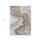 Homeroots 5' X 8' Taupe And Silver Abstract Washable Indoor Outdoor Area Rug 618347 - alternate 9
