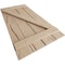 Ekena Millwork Rustic Four Board Spaced Board-n-Batten Hand Hewn Faux Wood Shutters w/Z-Board, 23 1/2W x 68H, PR SHUBSZ23X68HHPR - alternate 18