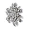 Homeroots 27" X 27" Gray and Off White Galvanized Metal Flower Hanging Dimensional Sculpture 483329 - alternate 6