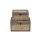 Homeroots Set of Two Brown Bamboo Box With Lid, 2PK 489349 - alternate 6