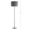 Jonathan Y Layla 59.5" Crystal / Metal LED Floor Lamp, Clear/Chrome With Gray Shade JYL2027A - alternate 11