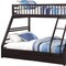 Homeroots Espresso Twin Over Queen Solid Wood Bunk Bed With Storage 285312 - alternate 6